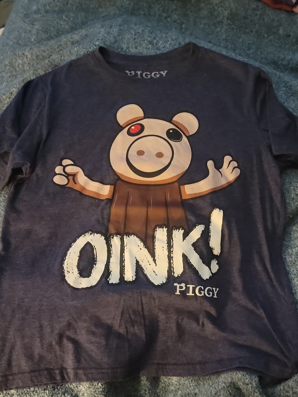 PIGGY! Oink! Graphic Kids T-Shirt sz Medium